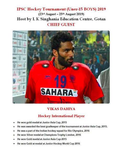 Chief Guest, Vikas Dahiya, at the LK SINGHANIA EDUCATION CENTRE